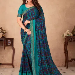 LeeliPeeri Designer Poly Chiffon Saree-picture-4