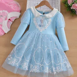 YK Print Fit & Flare Dress-picture-18