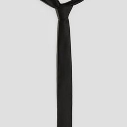 H&M Boys Black Solid Tie 1214608008-Black-image-49