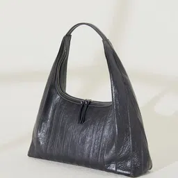 the Misnomer Unisex Textured Leather Oversized Handheld Bag-11