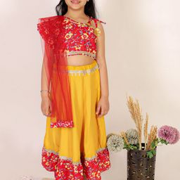 Superminis Girls Embellished Made to Measure Lehenga & Ready Wear Blouse With Dupatta-39