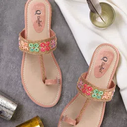 Ladies Hub Women Printed One Toe Flats-image-55
