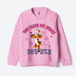 YK Disney Girls Printed Round Neck Long Sleeves Sweatshirt-image-95