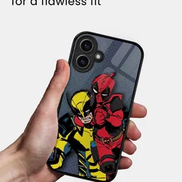 macmerise Cartoon Characters Printed iPhone 16 Plus Bumper Case Mobile Accessories image 2