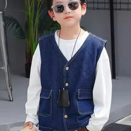 LULU & SKY Boys Checked without Bomber Jacket-image-74