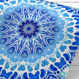 ArtzFolio Blue & White Printed UV Resistant Wallpaper-20