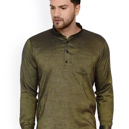 VEERA PARIDHAAN Band Collar Straight Kurta-image-53