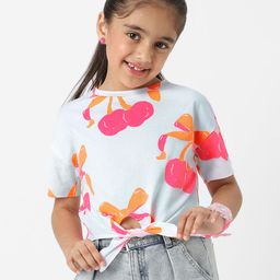 Nauti Nati Print Cotton Crop Top-image-32