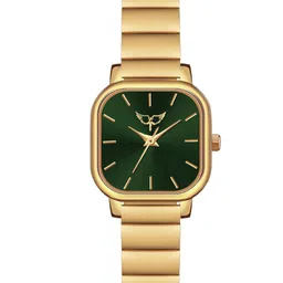 WHITE BIRD Women Brass Dial & Bracelet Style Straps Analogue Watch JK-110 Gold D Green-picture-26
