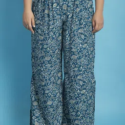 theRebelinme Women Floral Printed Plus Size Palazzos-image-86