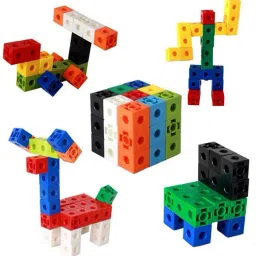 aexoniz toys 100 PIECE Educational Building Blocks Toys Different Cube Shapes For Block Kids image 3