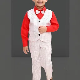 Go Berry Boys Checked Coat with Trousers-image-69