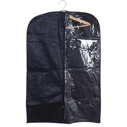 Kuber Industries Black Set of 1 Regular Suit Organiser Organisers-25