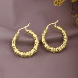 Carlton London Gold-Plated Hoop Earrings-28