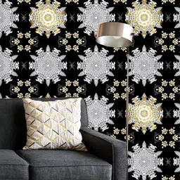 ArtzFolio Printed UV-Resistant Anti-Bacterial Vintage Gold Elements Peel & Stick Wallpaper-image-64