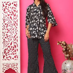 ETC Women Printed Pure Cotton Night suit-image-96