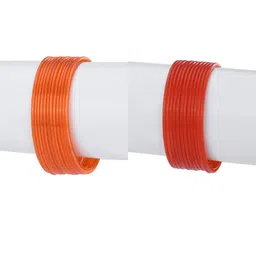 1ST TIME Set Of 24 Orange Alloy Bangles-picture-17
