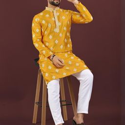 Leipzig Fashion Men Viscose Rayon Kurtas-image-79