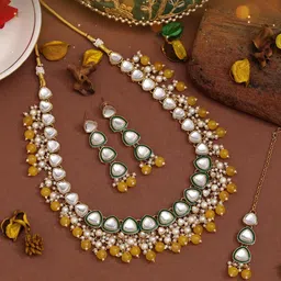 PREYANS Gold-Plated Alloy Jewellery Set-12