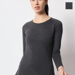 appulse Women 2 Drop-Shoulder Sleeves Pockets Slim Fit T-shirt-picture-42