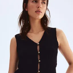 H&M Textured Jersey Waistcoat-picture-22