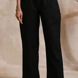 Tahiliya Women Straight Fit Trousers-image-10
