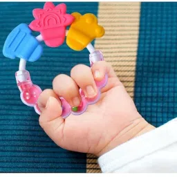 vadhavan Silicone Fruit Shape Teether Rattle Teether Toy for Infant, Babies,Combo Teether image 3