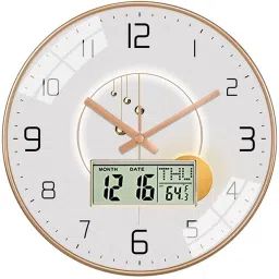 shopivaan Analog-Digital 29.5 cm X 29.5 cm Wall Clock image 2