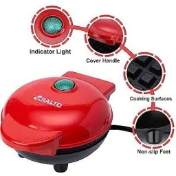 fulkiza Waffle Maker Machine | Compact Size Toast, Grill, Waffle, Sandwich Maker Machine Waffle Maker image 5