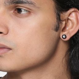 Centre 316L Stainless Steel Metal Stud Earring-image-73