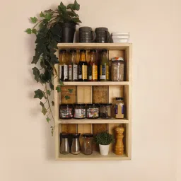 symplify Ferguson Wooden Kitchen Storage Wall Shelf-picture-27
