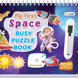 My First Space Busy Puzzle Book : Spiral Binding book, Sticker Activity Book-28