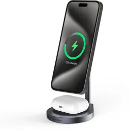 DailyObjects Surge™ Max 2-in-1 Magnetic Wireless Charging Station - 18W | USB Type C | Fast Charging Pad-25