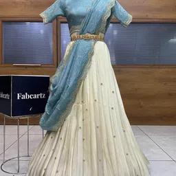fabcartz Embroidered Semi Stitched Lehenga Choli-picture-41