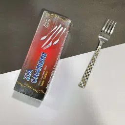 Baby fork (Laser printed) Steel Dinner Fork Set-22