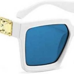 sunwear Gradient, UV Protection, Polarized, Mirrored Retro Square, Rectangular Sunglasses (55) image 5