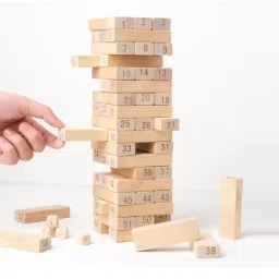 Explore Numbered jenga game and wooden blocks for kids zenga wooden blocks-image-1