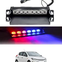 12V/8Led Red & Blue Dash Police Strobe Flash Warning Light For Car/SUV/Jeep-144 Car Fancy Lights-image-86