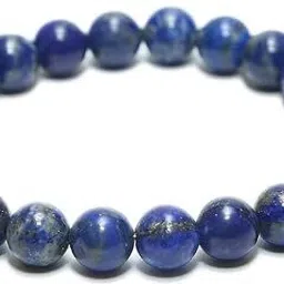 Lapiz Lazuli, Stone Beads, Crystal Bracelet-image-82