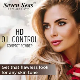 Seven Seas 2 In 1 HD Oil Control Matte Finish Compact Powder 23 g- Skin 01 image 3
