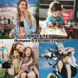 Pecan Mobile & Camera Holder & Camera Stand with Bluetooth Selfie Remote & Collar Mic Monopod, Monopod Kit, Tripod, Tripod Kit, Tripod Clamp image 5