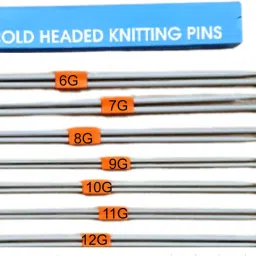 Single Point Knob Knitting Needles (Size 6 to 12), Wool Needles Set of 3 DIY Kit Knitting Pin-picture-27
