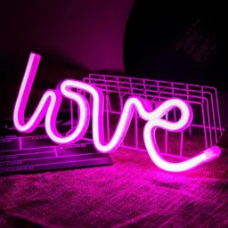 Love Lamp Light Neon Pink LED Night Light USB 3D Light Text Wall Hanging Night Lamp Birthday Gifts Night Lamp-25