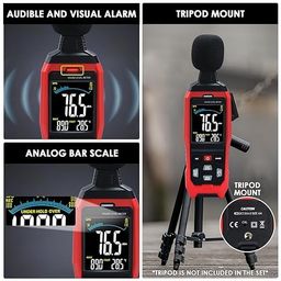 Skyking METROQ 8055+ Decibel Meter | Portable Sound Level Meter Datalogger A/C/Z, Fast/Slow Weighting Decibel Meter High Accuracy Data Recording Function image 4
