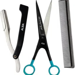 Salon Professional Barber scissors with stainless steel razon and comb Scissors-68