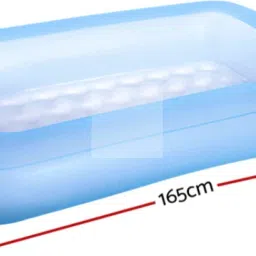 5 FT (IND*07) BABY BATH TUB POOL FOR KIDS Inflatable Swimming Pool (Blue) Inflatable Swimming Pool-38