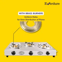 3B Regal | High Efficiency Burner | Premium Steel Body| Stainless Steel Manual Gas Stove-12