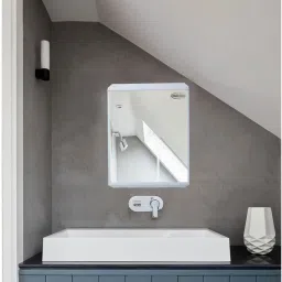TrueLook Bathroom Organizer Shelves with Bathroom Mirror-image-54