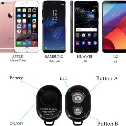 FlipBuy SmartKart Premium Bluetooth Wireless Selfie Click Shutter Remote Button for all MobilesCamera Remote Control image 3