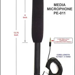 winsumm Media Mic with Triangle logo station for Interview NewsReporting for mobile Microphone image 2